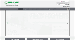 Desktop Screenshot of primeequipmentgroup.com